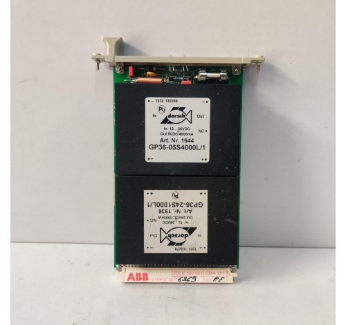 ABB 3DDE 300 401 CMA121 DC POWER SUPPLY MODULE