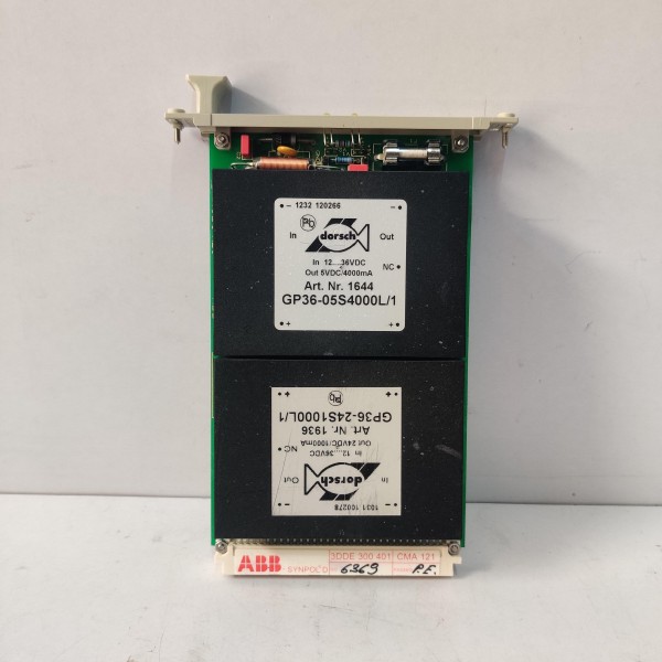 ABB 3DDE 300 401 CMA121 DC POWER SUPPLY MODULE