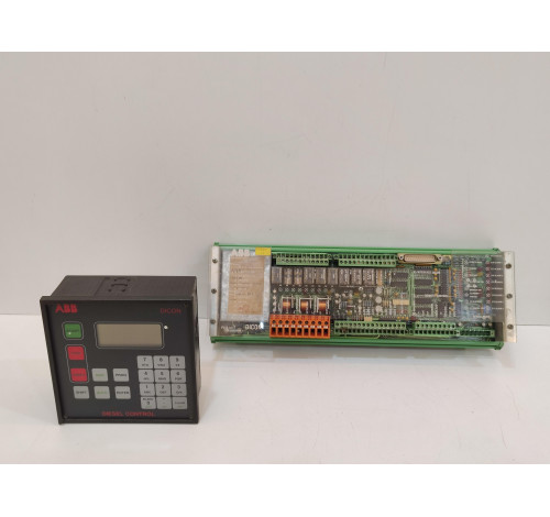 ABB DICON CMA 112 DIESEL CONTROL DISPLAYPANEL & CMA114-2 MAINBOARD 3D DE3 000 13