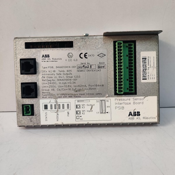 ABB PSIB 3HNA010414-001 Pressure Senso Interface Board PSIB-02