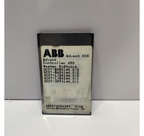 ABB QC07-BOB41 3BSX729242R4 Advant OCS Advant Controller 450