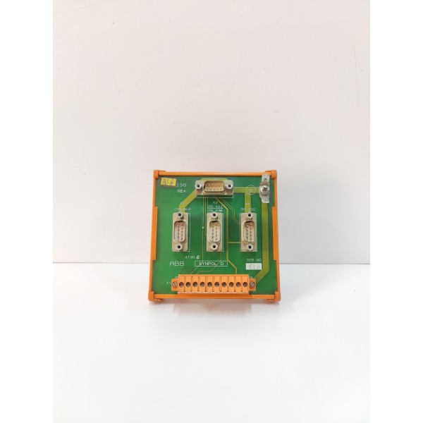 ABB SYNPOL D CMA 136 TERMINAL BOARD SERIAL INTERFACE 3DDE 300 416