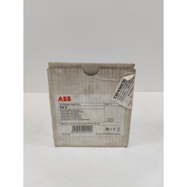 ABB TR2-2CSG060100R1211 RESIDUAL CURRENT TRANSFORMER