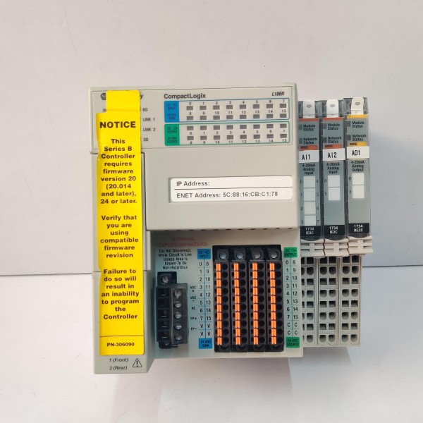 Allen Bradley 1769-L18ER-BB1B Ser B 1734-IE8C / 1734-IE2C / 1734-OE2C