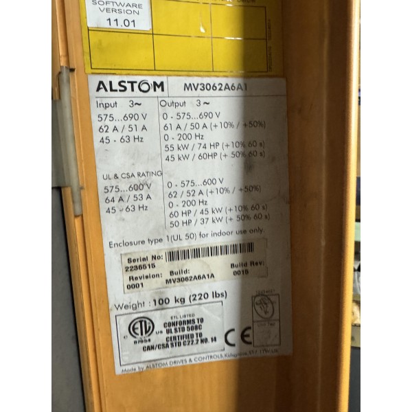 ALSTOM  MV3062A6A1 DRIVE 