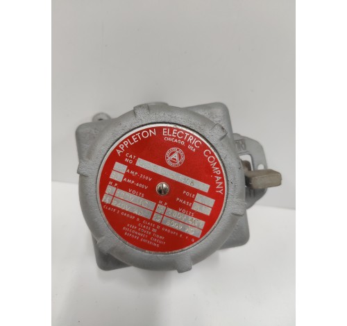 APPLETON GUSC75-3 1/08 EXPLOSION PROOF ON/OFF SWITCH