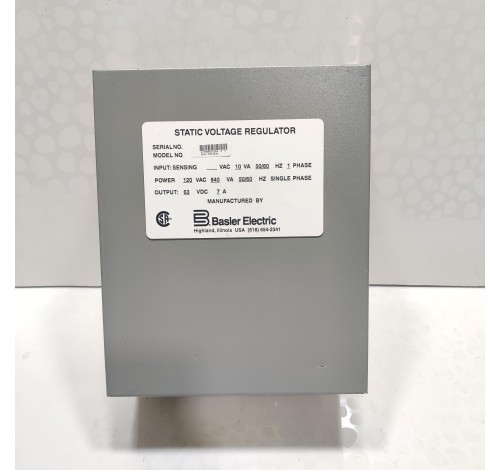 BASLER ELECTRIC SR4A-2B15B3A STATIC VOLTAGE REGULATOR