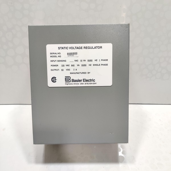 BASLER ELECTRIC SR4A-2B15B3A STATIC VOLTAGE REGULATOR