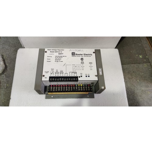 BASLER ELECTRIC SSR 63-12 STATIC VOLTAGE REGULATOR 