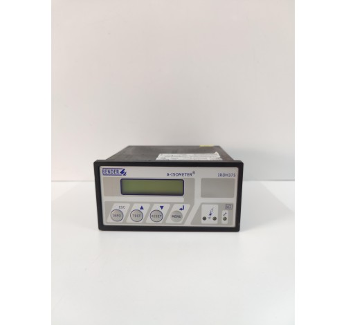 BENDER IRDH375B-435 A-ISOMETER INSULATION MONITORING DEVICE