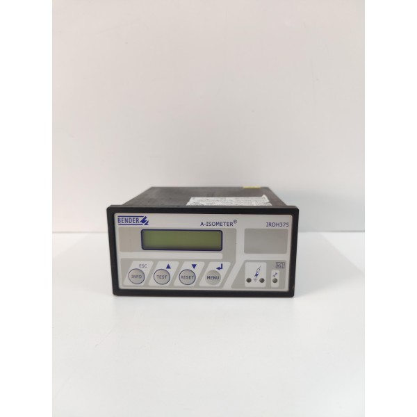 BENDER IRDH375B-435 A-ISOMETER INSULATION MONITORING DEVICE