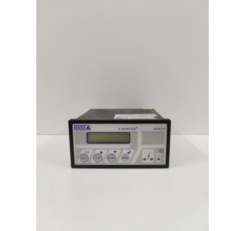 BENDER IRDH375B-435 A-ISOMETER INSULATION MONITORING DEVICE B91065000