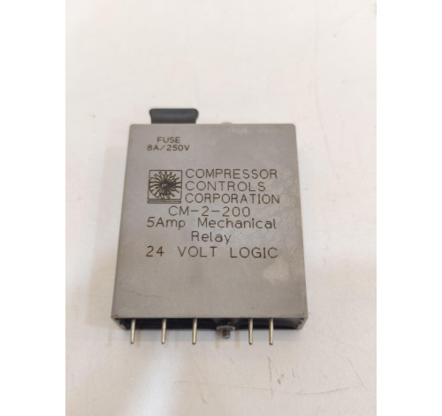 COMPRESSOR CONTROLS CM-2-200 CORPORATION MODULE 5AMP MECHANICAL RELAY MODULE