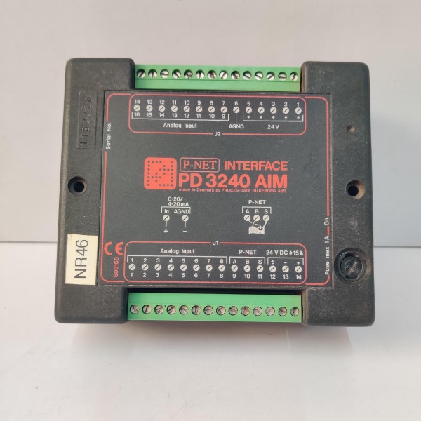 DAMCOS PD 3240 AIM P-NET INTERFACE ANALOG INPUT MODULE USED,