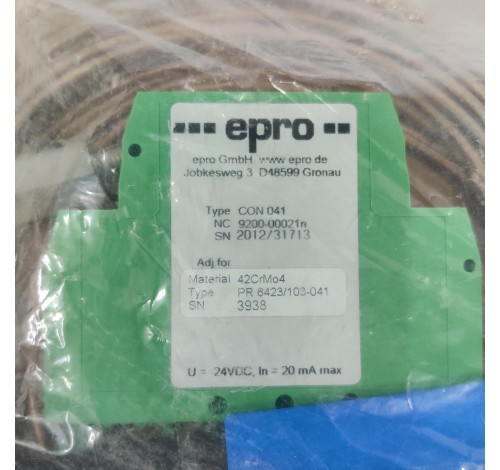 EPRO CON 041  PR 6423/103-041 CURRENT SIGNAL CONVERTER WHIT SENSOR 