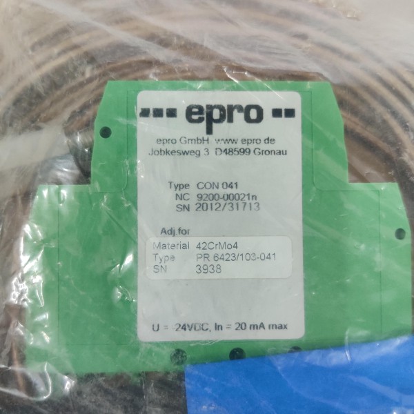 EPRO CON 041  PR 6423/103-041 CURRENT SIGNAL CONVERTER WHIT SENSOR 