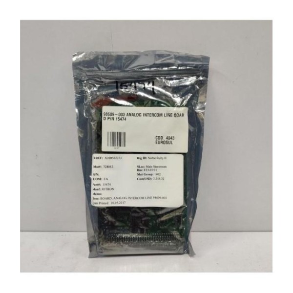 JOTRON ANALOG INTERCOM LINE BOARD 98609-003