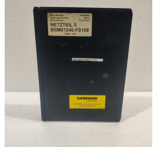 LIEBHERR BSM51540-FS108 ID NUMMBER 912064808 MODULE CARD 