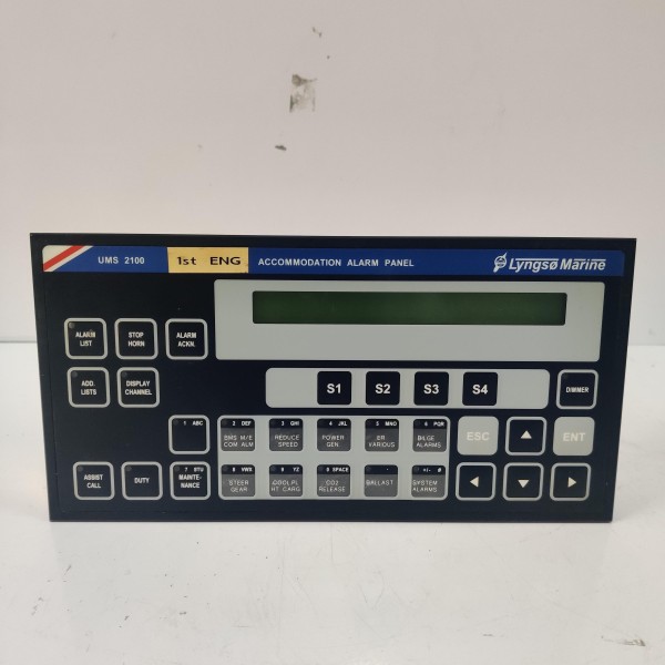 LYNGSO MARINE UMS 2100 ACCOMMODATION ALARM PANEL P/N :962.005.200/E