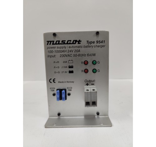 MASCOT 9541 POWER SUPPLY & AUTOMATIC BATTERY CHARGER 100-1000AH 24V 20A