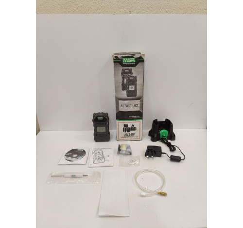 MSA 09ATEX0006X ALTAIR 5X IR MULTIGAS DETECTOR KIT GAS MONITOR PUMP CHARGER 5-GAS