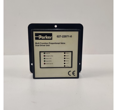 PARKER 027-22071-0 MULTI FUNCTION PROPORTIONAL VALVE DUAL DRIVER UNIT