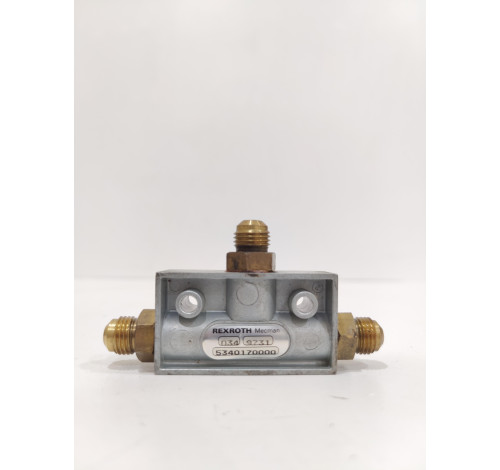 REXROTH MECMAN 5340170000 BLOCK PNEUMATIC SHUTTLE VALVE