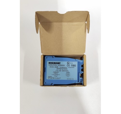 ROSEMOUNT 644R BAS00ATEX1033X TEMPERATURE TRANSMITTER 00644-64412-1005