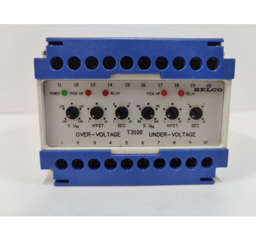 SELCO T3100-01 VOLTAGE RELAY T3100