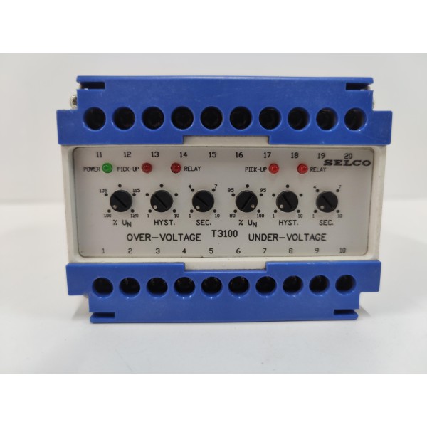 SELCO T3100-01 VOLTAGE RELAY T3100