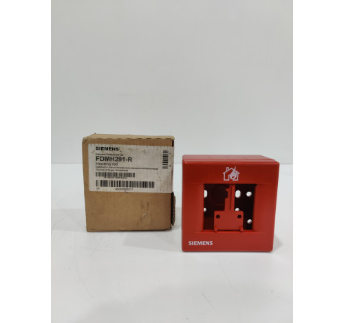 SIEMENS FDMH291-R HOUSING RED MANUAL CALL POINT FIRE ALARM A5Q00032217
