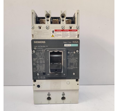 SIEMENS HJX3B400 400A 600V 3P CIRCUIT BREAKER SWITCH