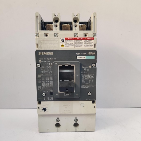 SIEMENS HJX3B400 400A 600V 3P CIRCUIT BREAKER SWITCH