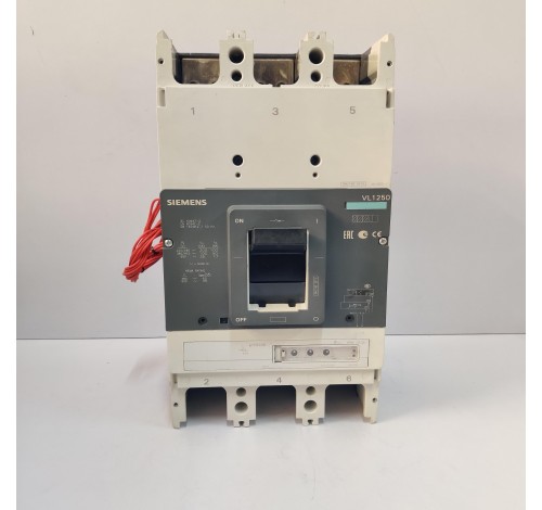 SIEMENS VL1250N 1250A FRAME ONLY 1000A 3VL7712-3AA36-0AA0 CIRCUIT BREAKER