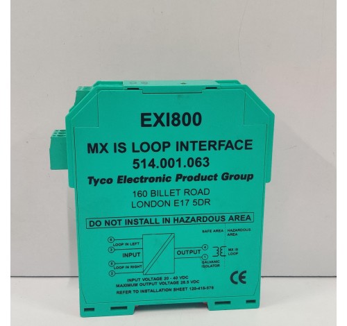 Tyco Electronic EXI800 MX IS LOOP INTERFACE 514.001.063 P&F KFD0-CS-EX2.54