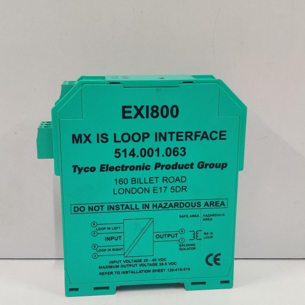 Tyco Electronic EXI800 MX IS LOOP INTERFACE 514.001.063 P&F KFD0-CS-EX2.54