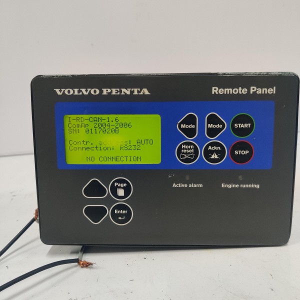 VOLVO PENTA REMOTE PANEL P/N: 3888244 HW VERSION 2.0-TO