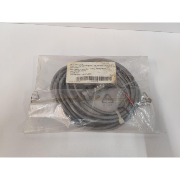 WESTLOCK SILVER BULLET SW10063 PROMIXTY SWITCH WITH CABLE P/N 316-B