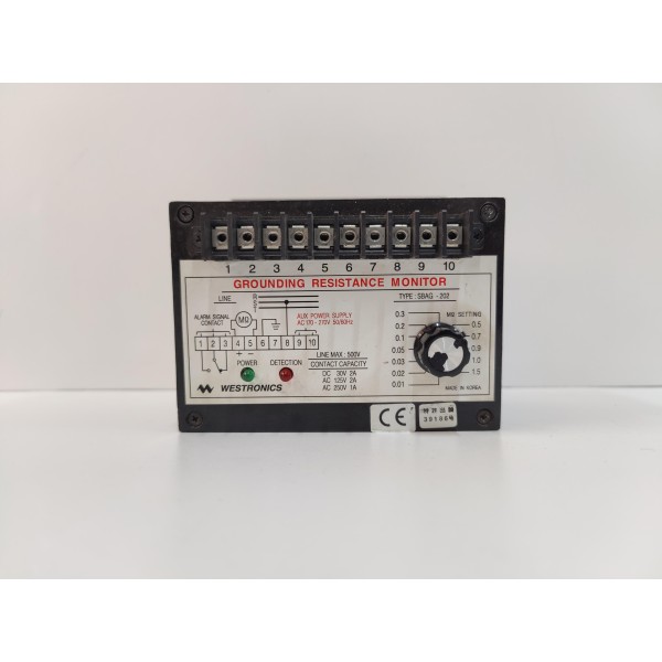 WESTRONICS SBAG-202 GROUNDING RESISTANCE MONITOR