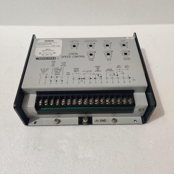 WOODWARD 2301A PART NO : 9907-014 REV F 2301A SPEED CONTROL USED