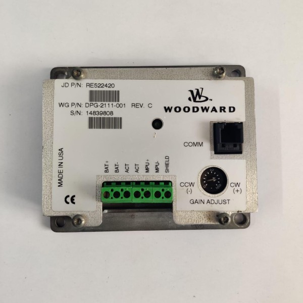 WOODWARD DPG-2111-001 engine speed controller P/N : RE522420 REV C